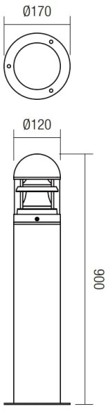 Redo 9946 - Lampada da esterno ARGO 1xE27/42W/230V IP54 marrone