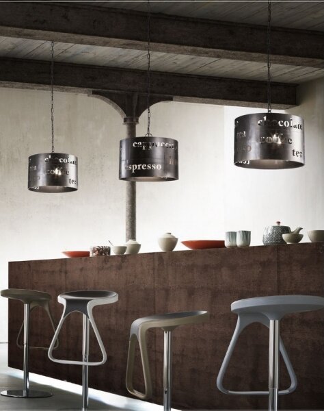 Redo 01-938 - Lampadario a sospensione con filo BISTRO 3xE27/42W/230V