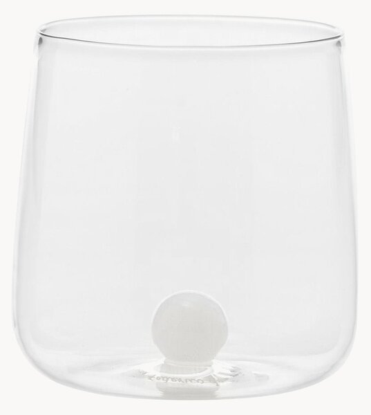 Set di 6 bicchieri in vetro borosilicato fatti a mano Bilia