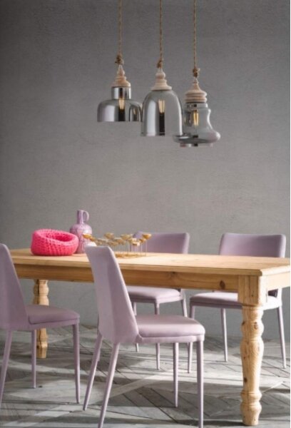 Redo 01-1399 - Lampadario a sospensione con filo KASHI 1xE27/42W/230V