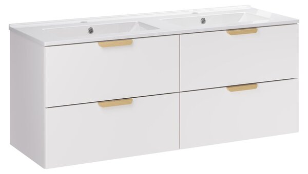 Set di mobili largo 120 cm con lavabo in lava
