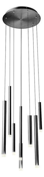Redo 01-2052 - Lampadario LED a sospensione con filo MADISON 8xLED/4W/230V nero