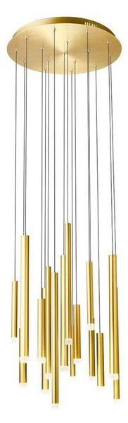 Redo 01-2058 - Lampadario LED a sospensione con filo MADISON 16xLED/4W/230V oro
