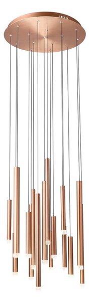 Redo 01-2059 - Lampadario LED a sospensione con filo MADISON 16xLED/4W/230V rame