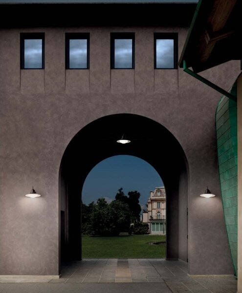Redo 90094 - Lampadario a sospensione con catena per esterni ELIO 1xE27/42W/230V IP44