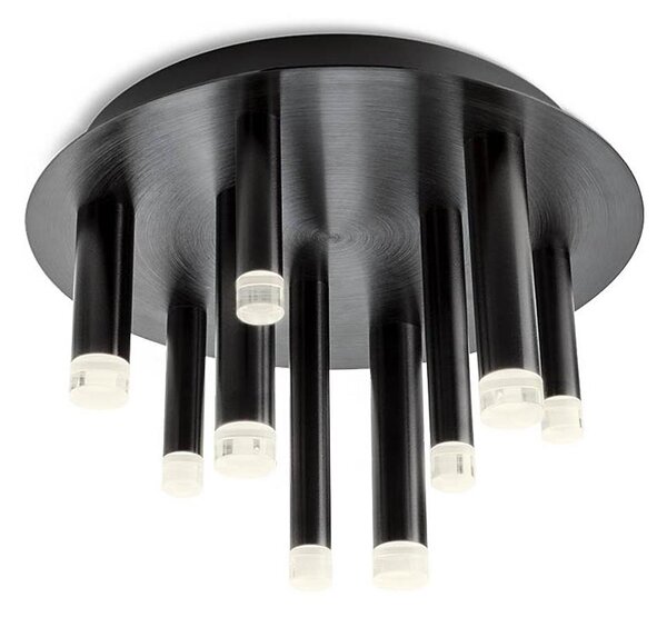 Redo 01-2041 - Plafoniera LED MADISON 9xLED/4W/230V nero