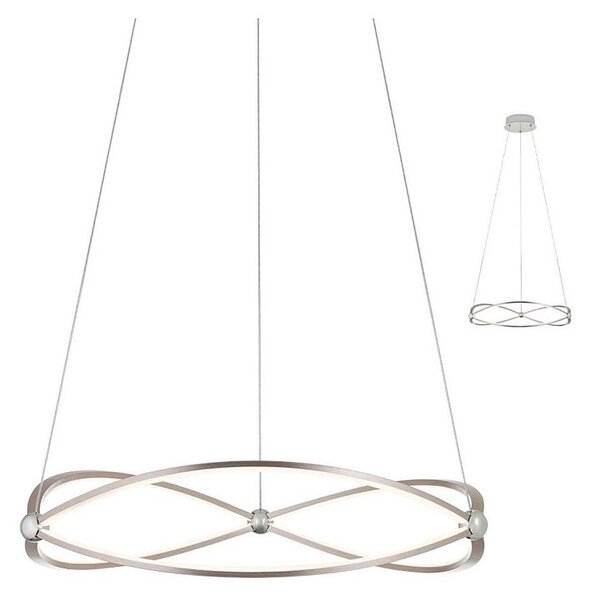 Redo 01-2251 - Lampadario a sospensione con filo LED dimmerabile QUARK LED/43W/230V 3000K cromo