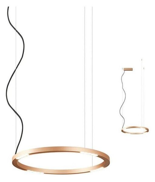 Redo 01-2203 - Lampadario LED a sospensione con filo UNION LED/34W/230V 3000K diametro 60 cm oro