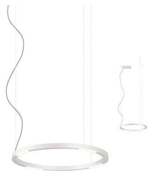 Redo 01-2202 - Lampadario LED a sospensione con filo UNION LED/34W/230V 3000K diametro 60 cm bianco