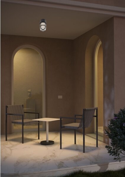 Redo 90195 - Luce Spot da esterno TRITON 1xE27/28W/230V IP54 nero