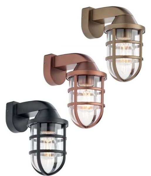 Redo 90206 - Applique da esterno CAGE 1xE27/28W/230V IP44 rame
