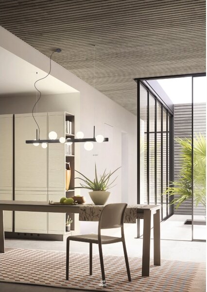 Redo 01-2374 - Lampadario a sospensione con filo GOJI 6xG9/28W/230V oro