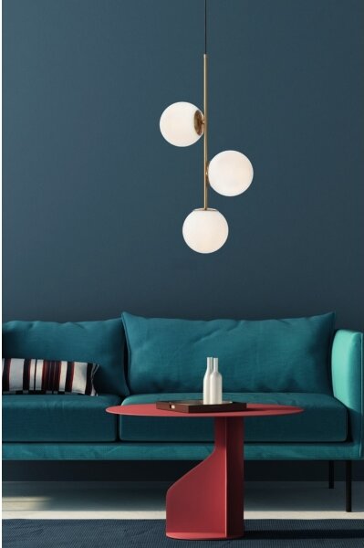 Redo 01-2627 - Lampadario a sospensione con filo NIVA 3xE14/28W/230V