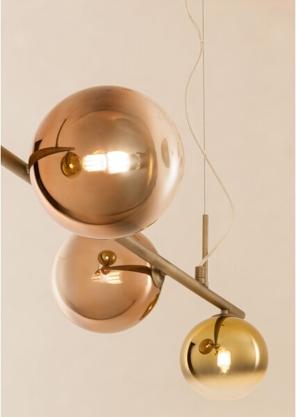 Redo 01-2779 - Lampadario a sospensione con supporto rigido ROY 5xG9/10W/230V