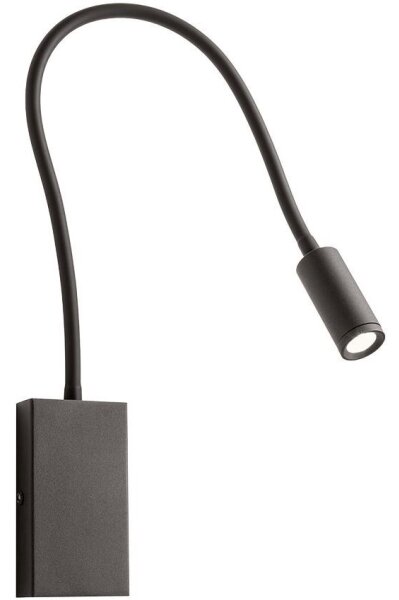 Redo 01-2755 - Lampada LED flessibile WALLIE LED/3W/230V USB CRI 90 nera
