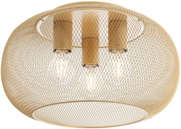 Redo 01-3139 - Plafoniera CROKET 3xE27/42W/230V diametro 40 cm oro