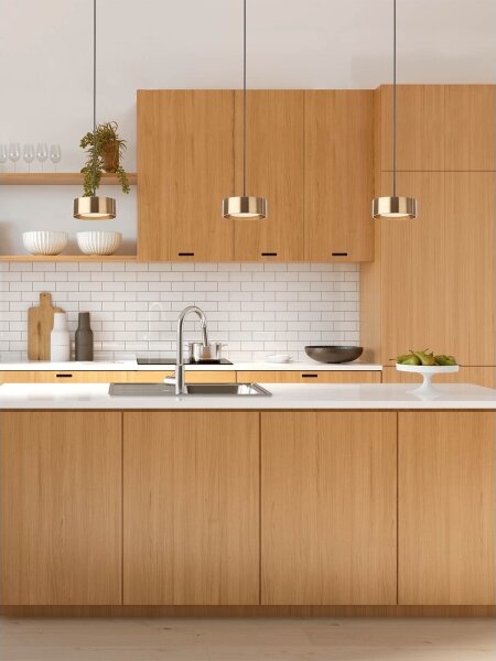 Redo 01-3100 - Lampadario LED a sospensione con filo PUNKT LED/6W/230V diametro 15 cm ottone