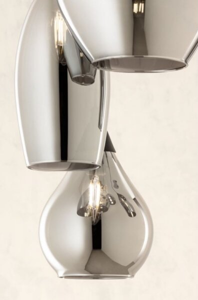 Redo 01-3190 - Lampadario a sospensione con filo TANNER 1xE14/28W/230V diametro 15 cm
