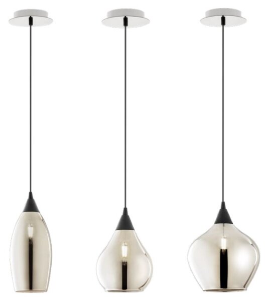 Redo 01-3190 - Lampadario a sospensione con filo TANNER 1xE14/28W/230V diametro 15 cm