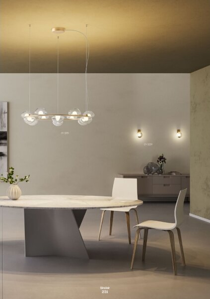 Redo 01-3239 - Applique a LED SINCLAIR LED/6,5W/230V CRI 93 IP21 oro