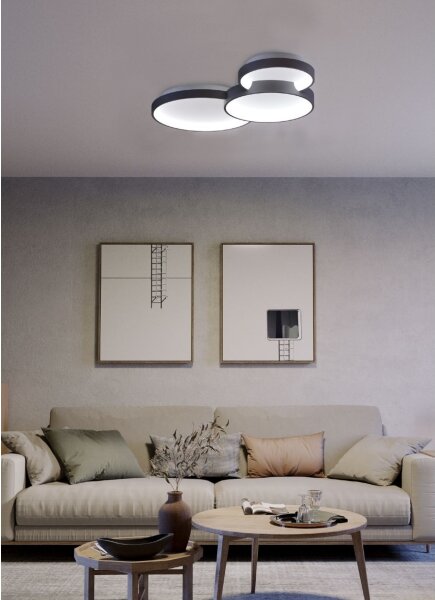 Redo 01-3375 - Plafoniera LED dimmerabile COMBI LED/72W/230V CRI98 nero