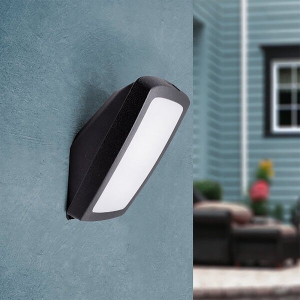 Applique esterno top light trento ap ne e27 led resina - Top Light