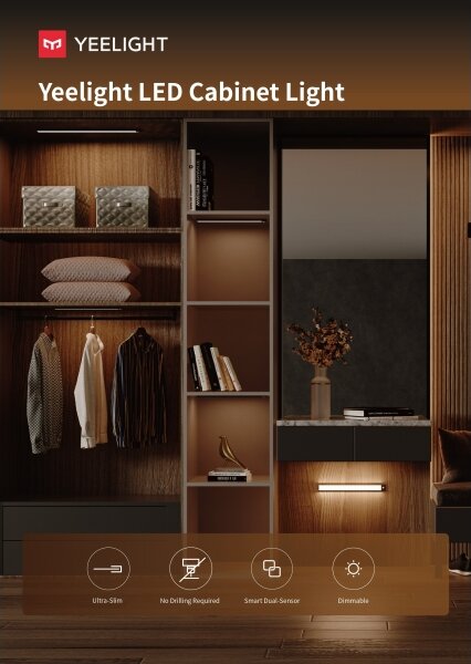Yeelight - LED Illuminazione per mobili ricaricabile con sensore 1,8W/1100 mAh 4000K 20 cm