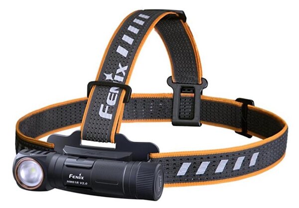 Fenix HM61RV20 - Lampada frontale LED ricaricabile LED/USB/2xCR123A IP68 1600lm 300h 3400mAh