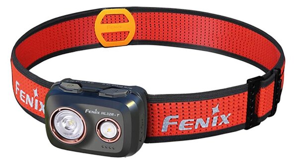 Fenix HL32RTBLCK - Lampada frontale LED ricaricabile LED/USB IP66 800 lucente 300 h nero/arancione