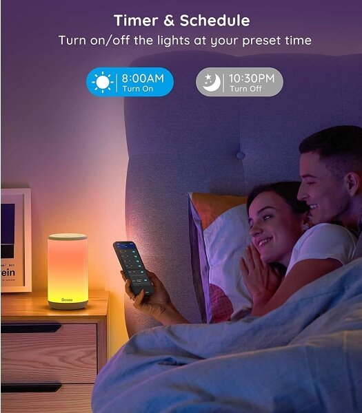 Govee - LED RGBIC Lampada da tavolo dimmerabile AURA 2 2200-6500K Wi-Fi Matter