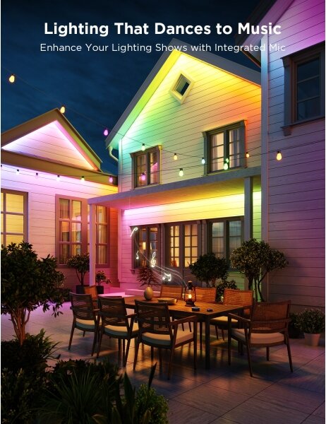 Govee - Striscia LED per esterni Pro SMART RGBICWW 10m Wi-Fi IP65