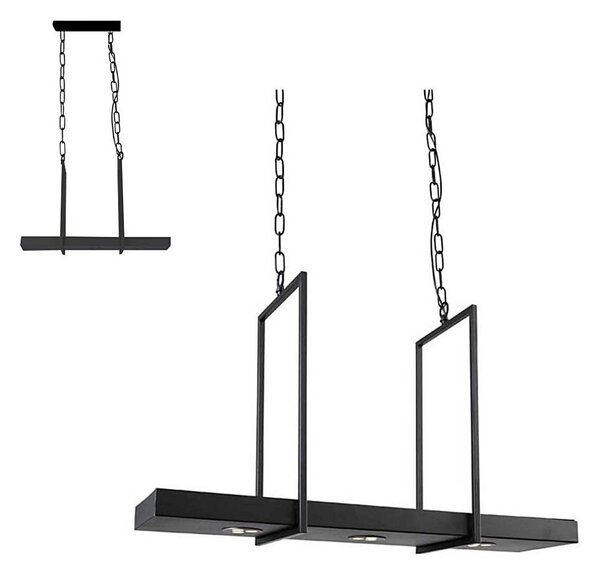 Markslöjd 105780 - Lampadario LED dimmerabile con catena TRAY 3xLED/3W/230V nero