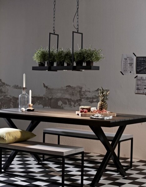 Markslöjd 105780 - Lampadario LED dimmerabile con catena TRAY 3xLED/3W/230V nero