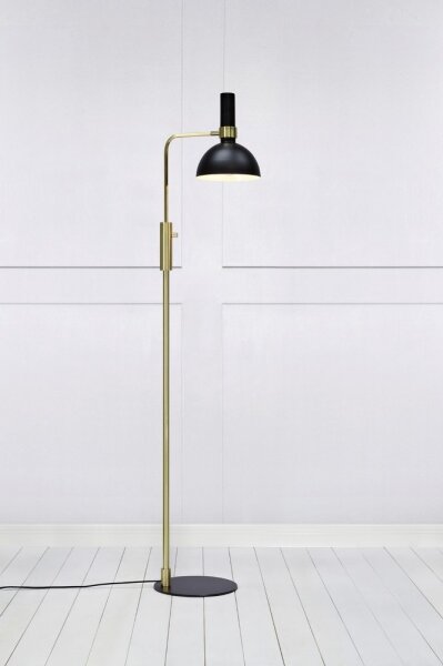 Markslöjd 106972 - Lampada da terra dimmerabile LARRY 1xE27/60W/230V nero/oro