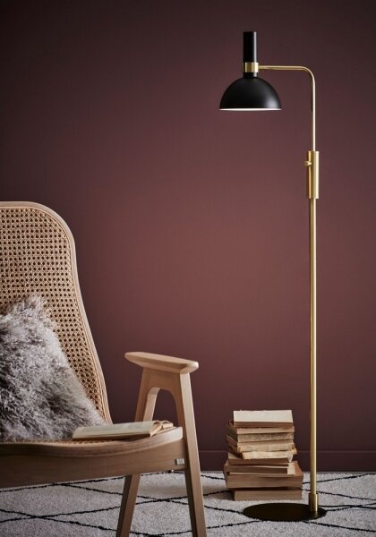 Markslöjd 106972 - Lampada da terra dimmerabile LARRY 1xE27/60W/230V nero/oro