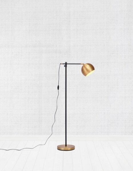Markslöjd 107231 - Lampada da terra CHESTER 1xE27/40W/230V nero/bronzo