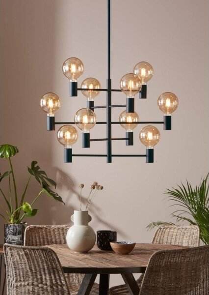 Markslöjd 107187 - Lampadario a sospensione con supporto rigido PARIS 10xE27/60W/230V