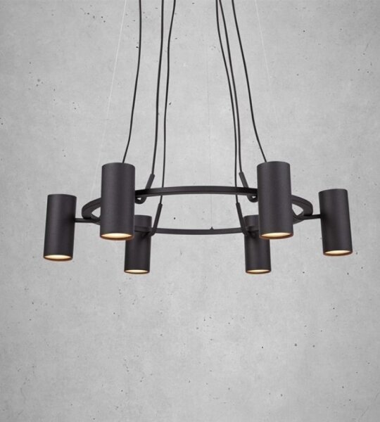 Markslöjd 107357 - Lampadario a sospensione con filo PORTO 6xGU10/12W/230V