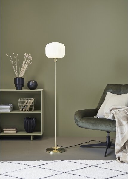 Markslöjd 108054 - Lampada da terra SOBER 1xE27/40W/230V ottone