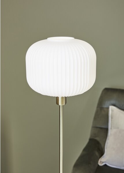 Markslöjd 108054 - Lampada da terra SOBER 1xE27/40W/230V ottone