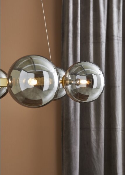 Markslöjd 108050 - Lampadario su filo CIRCLE 6xG9/20W/230V oro