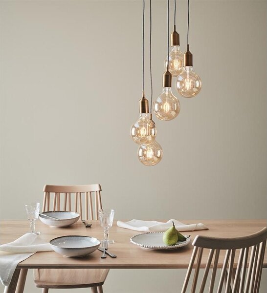 Markslöjd 108100 - Lampadario su filo BRONX 5xE27/60W/230V bronzo