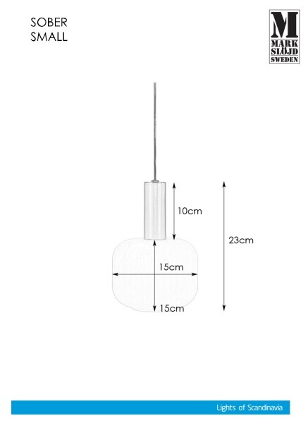 Markslöjd 108122 - Lampadario su filo SOBER 1xE14/40W/230V cromo opaco
