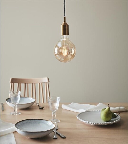 Markslöjd 108098 - Lampadario su filo BRONX 1xE27/60W/230V bronzo