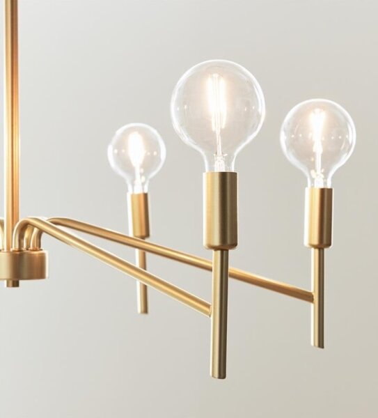 Markslöjd 108210 - Lampadario con filo MONARCH 6xE14/18W/230V oro
