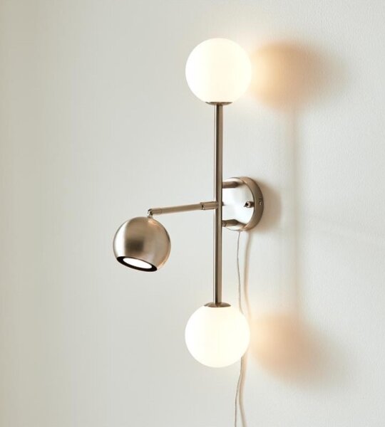Markslöjd 108256 - Applique BESIDE 2xG9/20W/230V + 1xGU10/7W/230V cromo