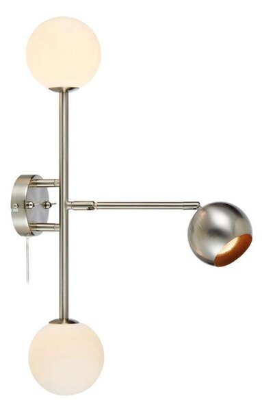Markslöjd 108256 - Applique BESIDE 2xG9/20W/230V + 1xGU10/7W/230V cromo