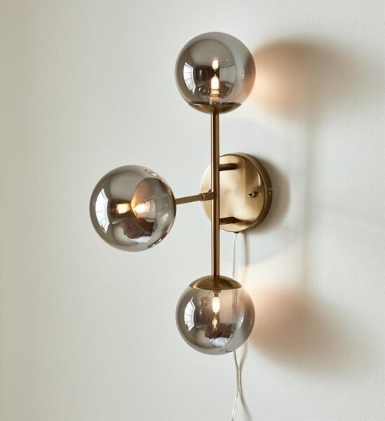 Markslöjd 108253 - Applique TRINITY 3xG9/20W/230V oro/grigia