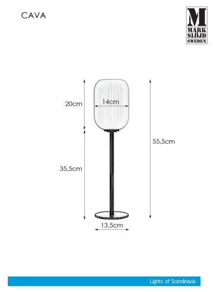 Markslöjd 108251 - Lampada da tavolo CAVA 1xE14/40W/230V oro