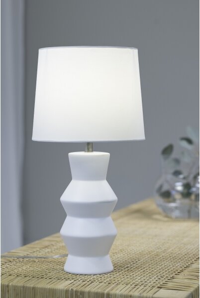 Markslöjd 108448 - Lampada da tavolo SIENNA 1xE27/40W/230V bianco